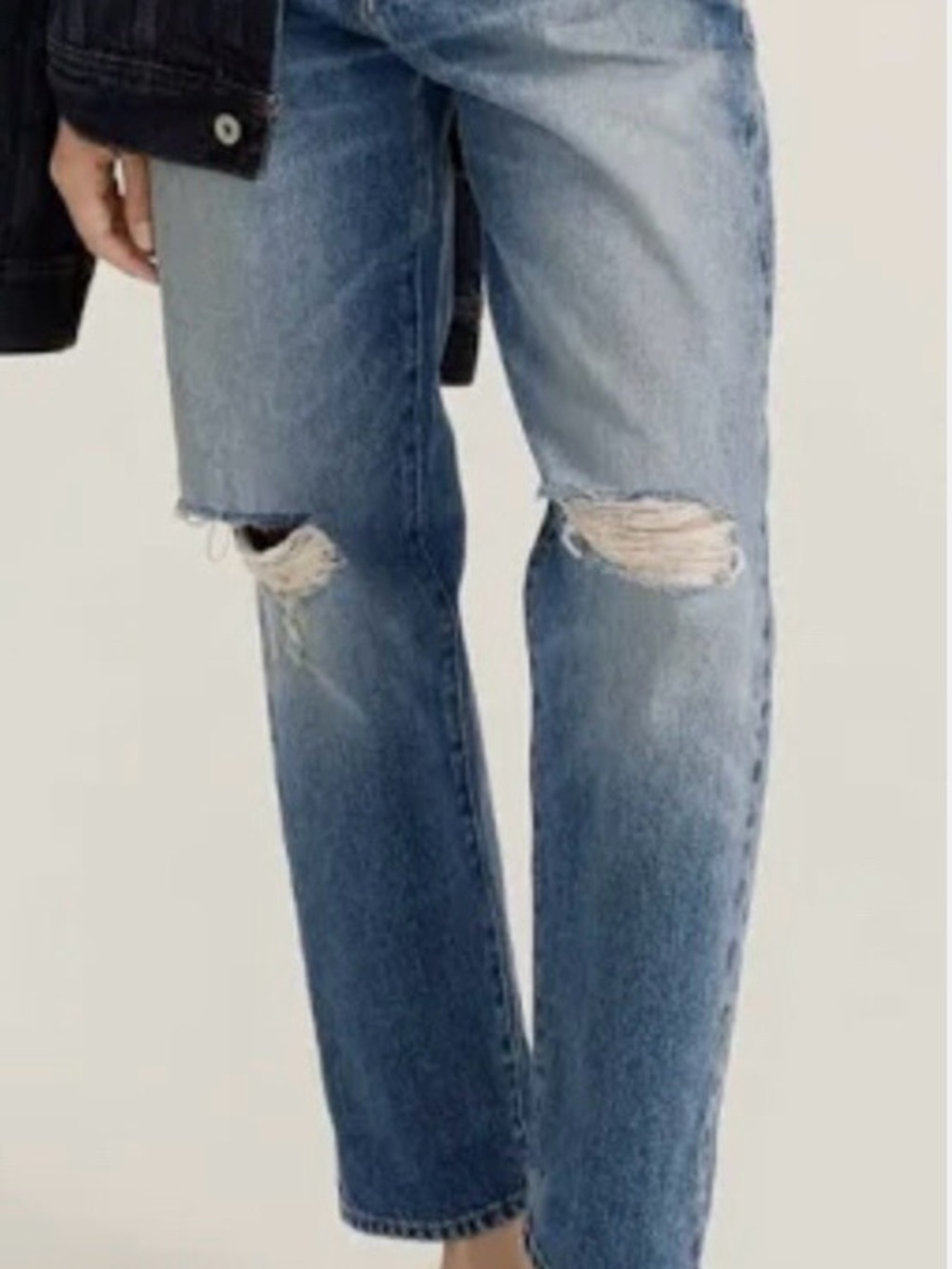 J. Crew Slouchy Distressed Boyfriend Jeans. Size 29P - Picture 2 of 10